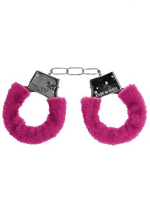 Розовые наручники Beginner&#039;s Handcuffs Furry