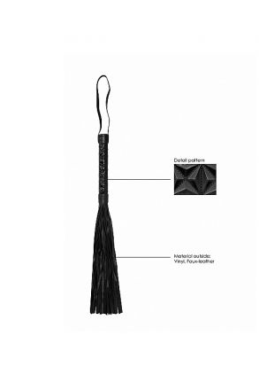 Гладкая плеть Luxury Whip Black