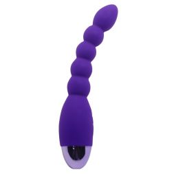 Фиолетовый анальный вибростимулятор #174211