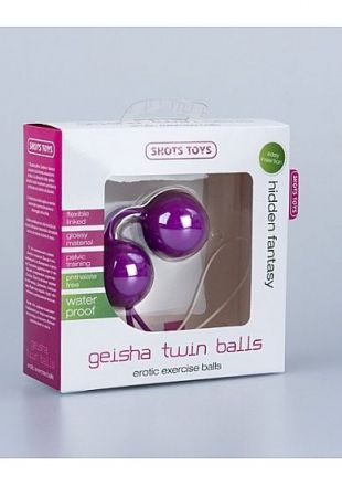 Вагинальные шарики Geisha Twin Balls Purple