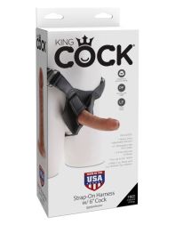 Страпон King Cock Strap-on Harness 6 Cock Tan