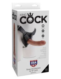 Страпон King Cock Strap-on Harness 8 Cock Tan