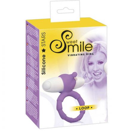 Фиолетовое кольцо Loop для пениса с вибрацией