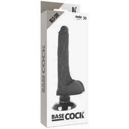 Вибромассажер Basecock Realistic Vibrator 2-1 Black 18,5 см