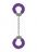 Кандалы Beginner&#039;s Furry Legcuffs Purple