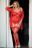 Красный эротический корсет с пажами Dafne размер XL