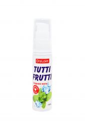 Съедобная гель-смазка Tutti-Frutti со вкусом сладкой мяты