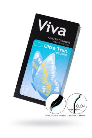 Презервативы Viva ультратонкие 12 шт