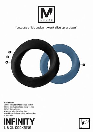 Эрекционное кольцо Infinity Extra Large Blue