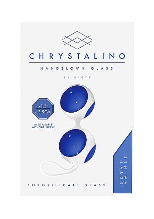 Вагинальные шарики Chrystalino Ben Wa Large Blue